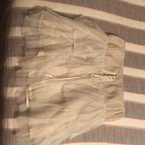 Tulle skirt, super cute for dress up or casual.
